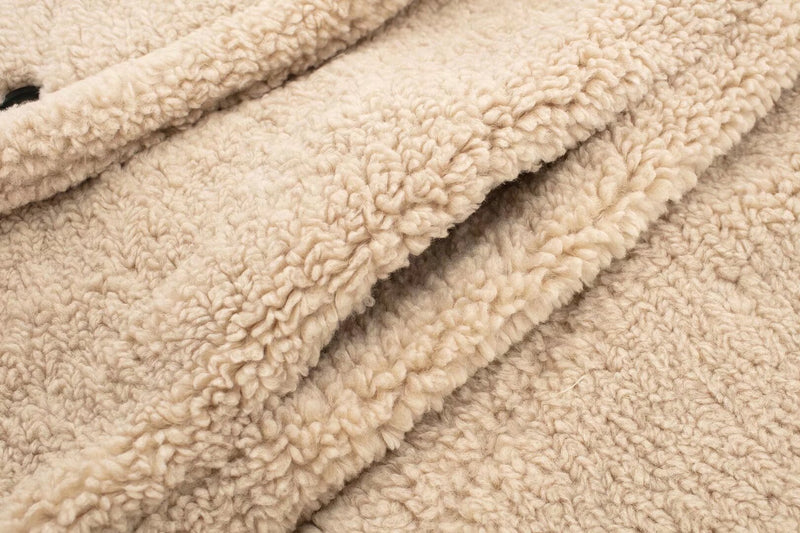 Amina Loose-Fit Long Sleeve Teddy Coat