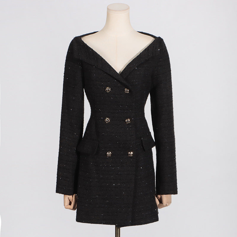 Evelyn Off-Shoulder Waist-Tight Dress