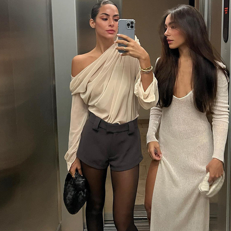 Aria Chiffon Slim Top