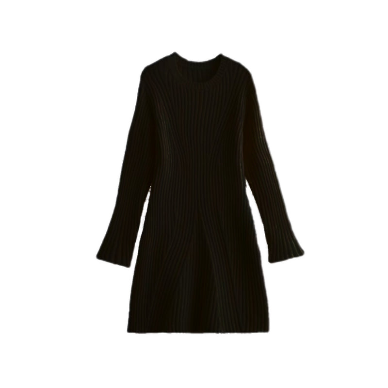 Eloise Ribbed Knitted Dress: Fall & Winter
