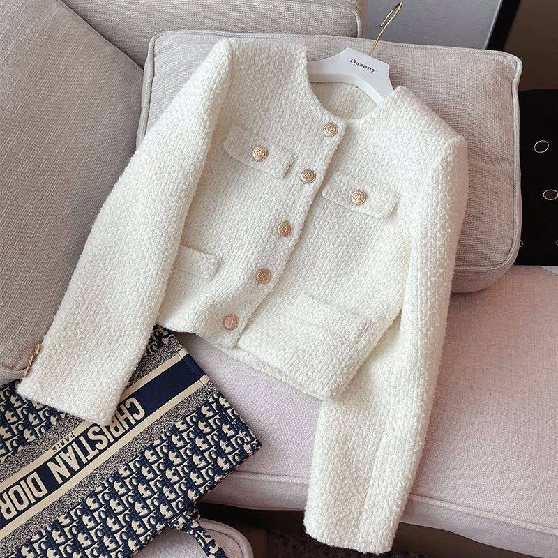 Sophia Beige Tweed Jacket