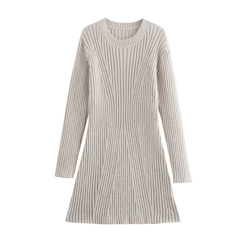 Eloise Ribbed Knitted Dress: Fall & Winter