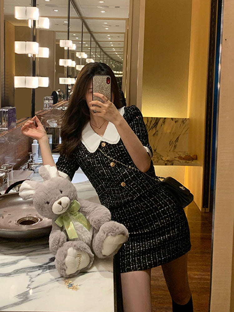 Seraphine Black & White Retro Two-Piece Set – Classic Elegance