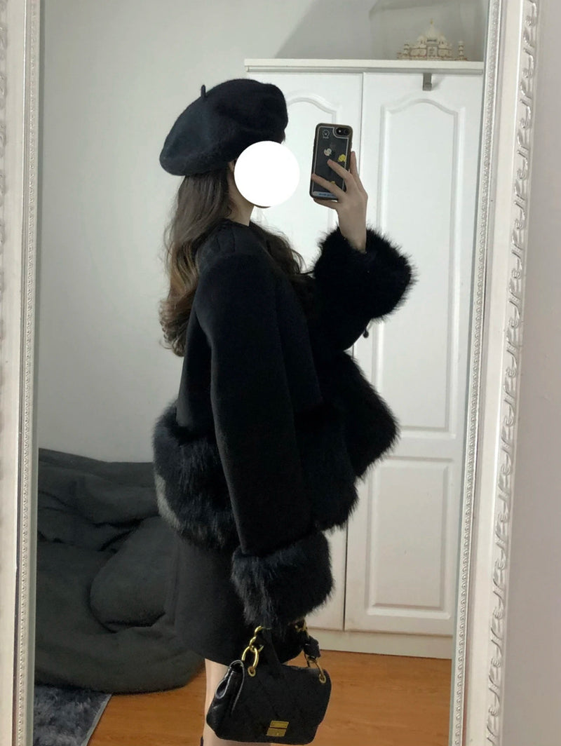 Vivienne Wool Patchwork Two-Piece Suit