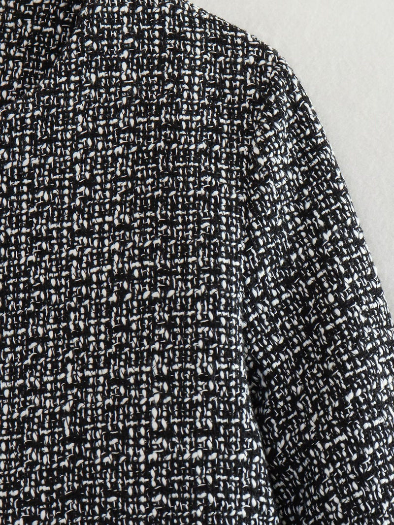 Claire Solid Color Classic Jacket – Casual Elegance