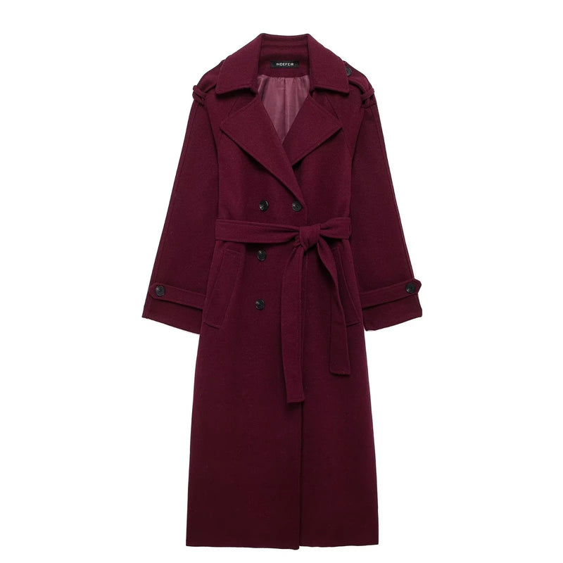 Retro Loose Casual Double-Breasted Trench Coat