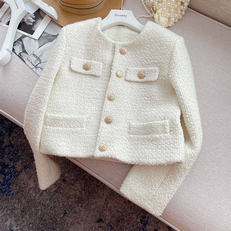 Sophia Beige Tweed Jacket