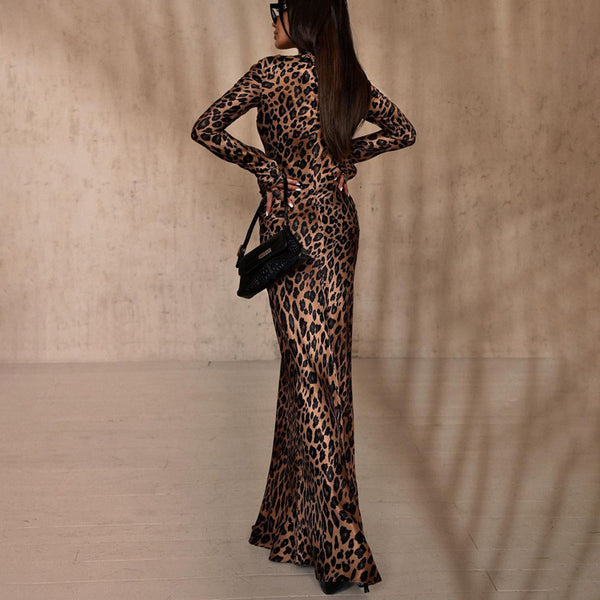 Leona Leopard Print Dress