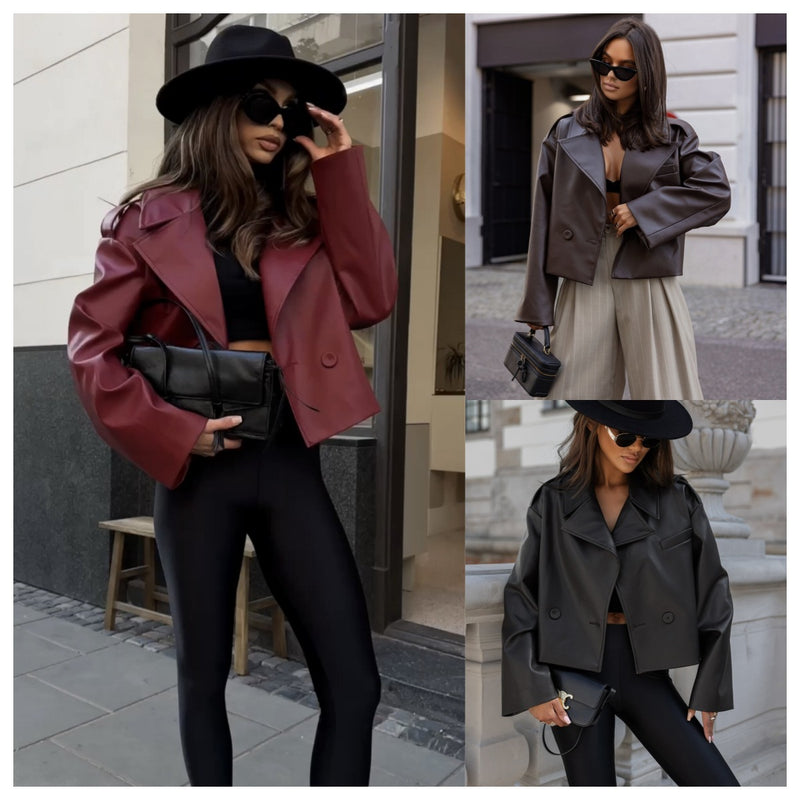 Mila Retro Leather Jacket