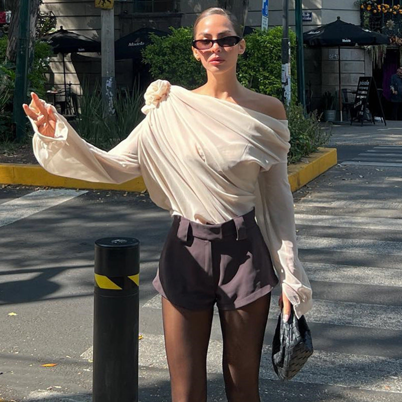 Aria Chiffon Slim Top