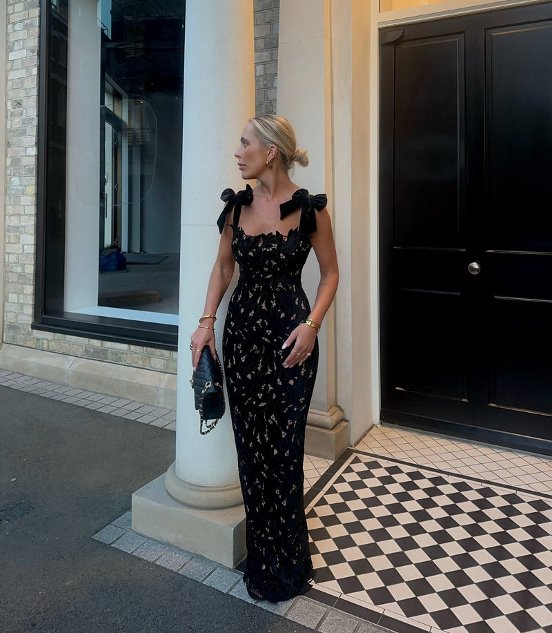 Bow Tie Vacation Dress With Lining Included