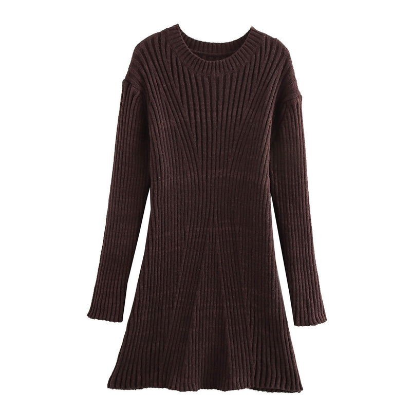 Eloise Ribbed Knitted Dress: Fall & Winter