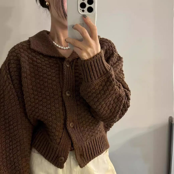 Isla Retro Chenille Cardigan