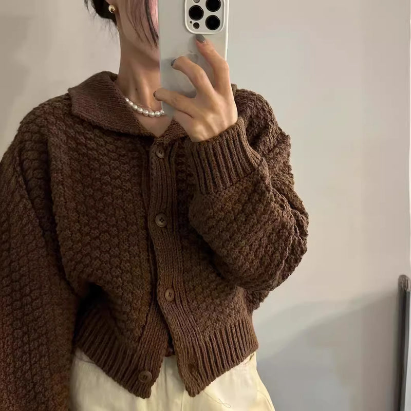 Isla Retro Chenille Cardigan