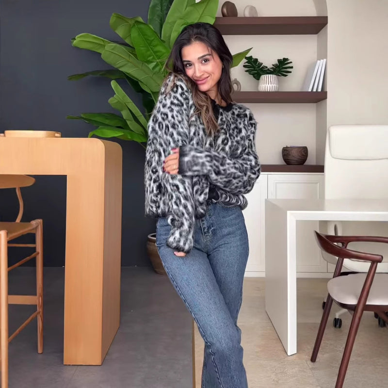 Luna Leopard-Print Sweater