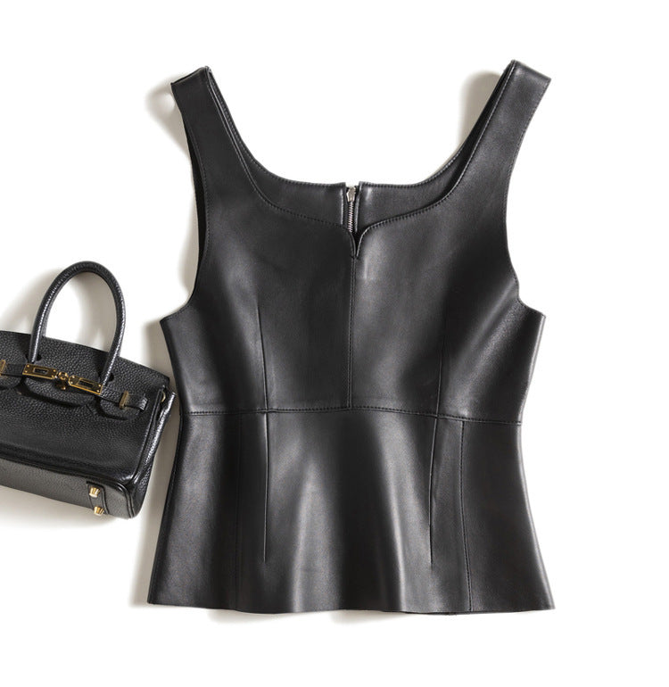 Harper Sheepskin Leather Vest