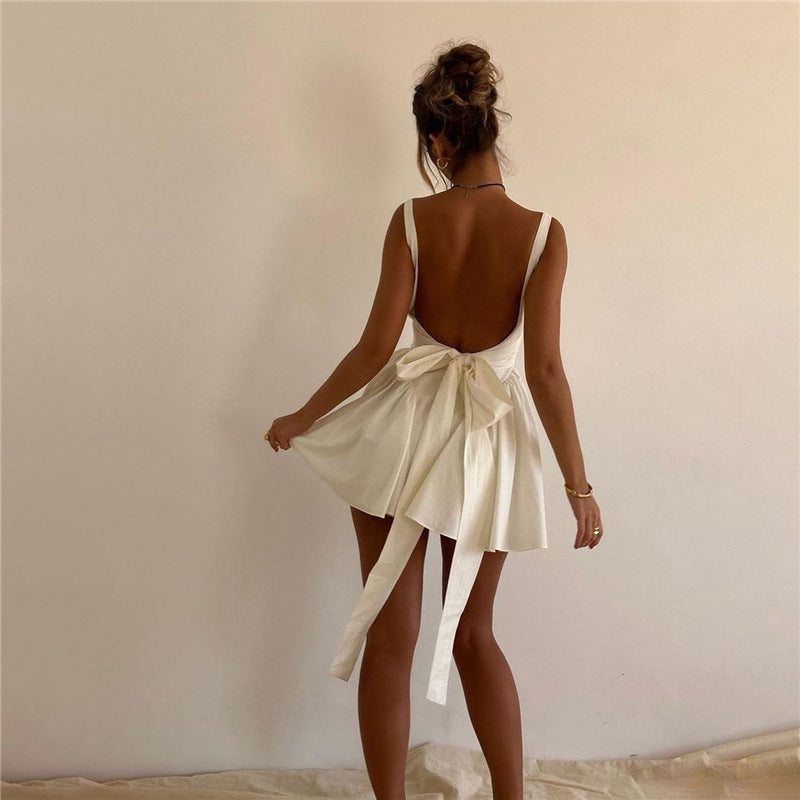Stella Backless Bow Dress