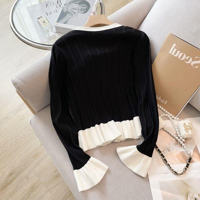 Miyu Flare Sleeve Knitted Cardigan