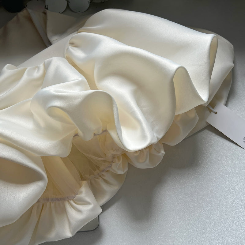 Camille Ruffled Slim Fit Top – French Summer Elegance