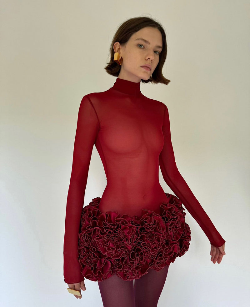 Adjustable Strap Tube Top Short Skirt