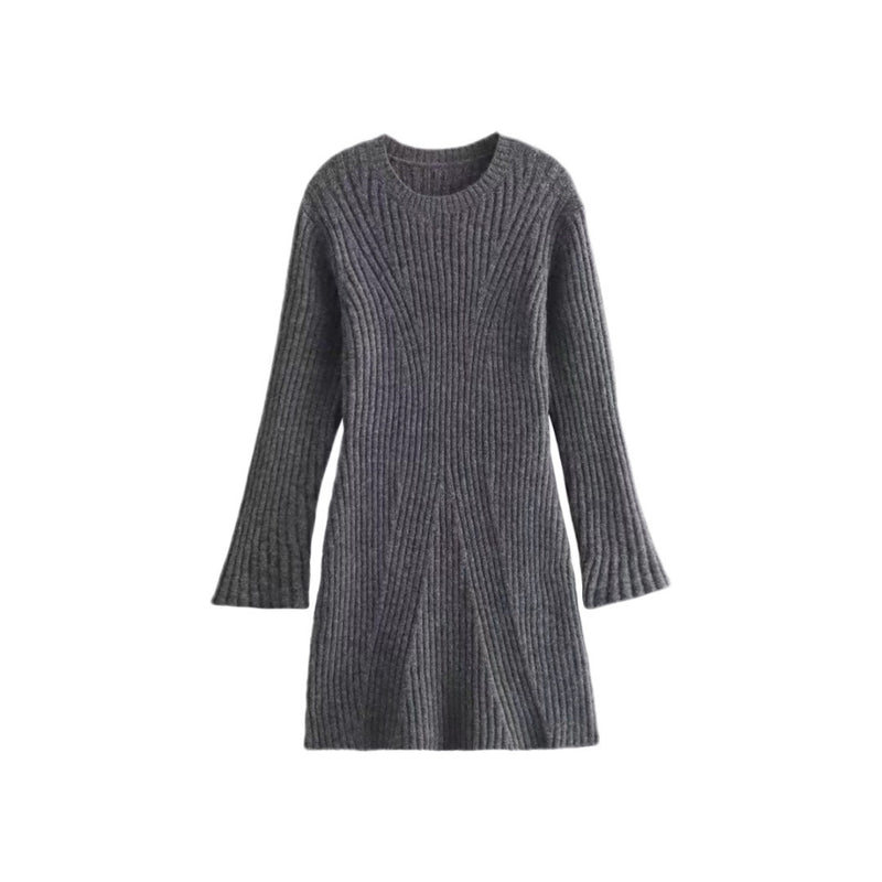 Eloise Ribbed Knitted Dress: Fall & Winter