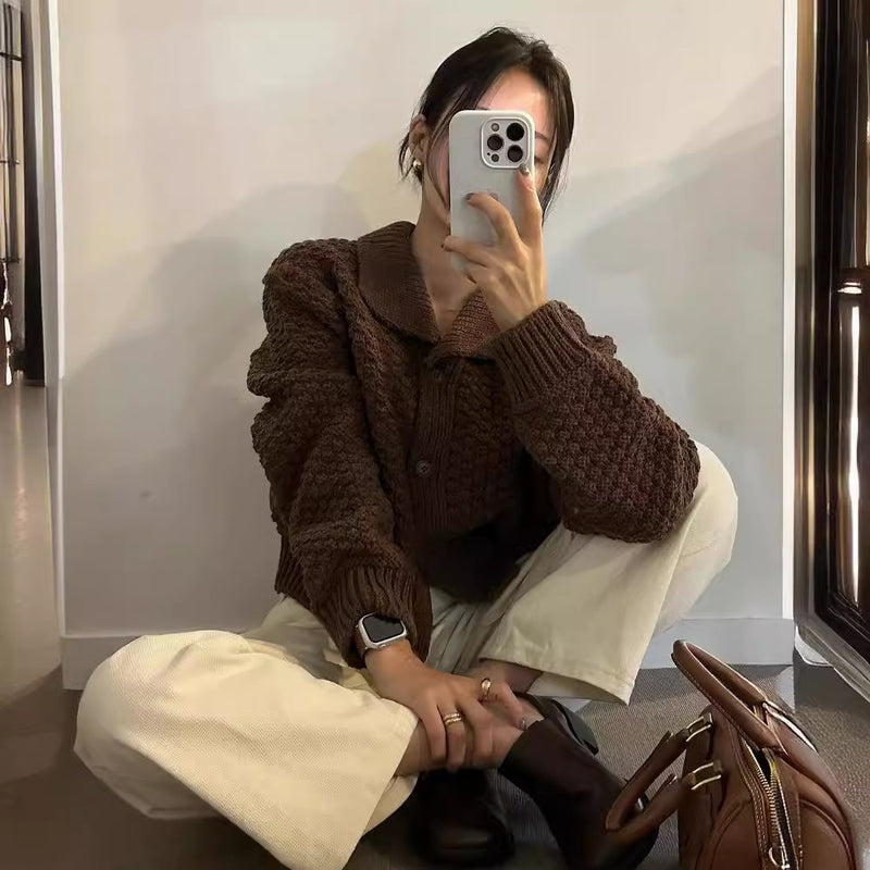 Isla Retro Chenille Cardigan