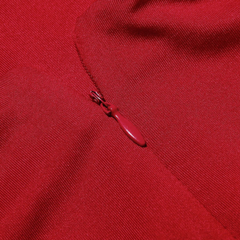 Red Cut Out Bow Dress