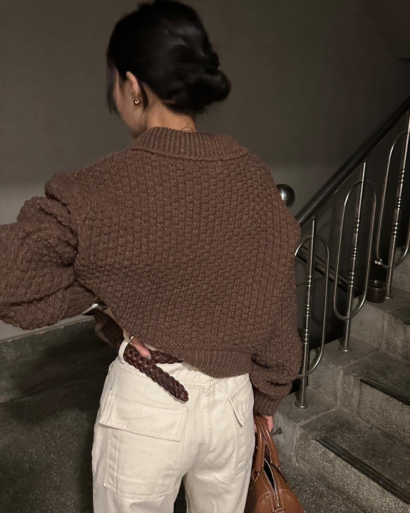 Isla Retro Chenille Cardigan