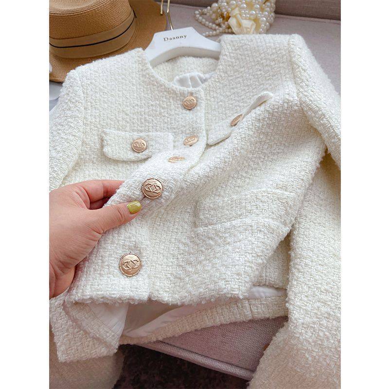 Sophia Beige Tweed Jacket