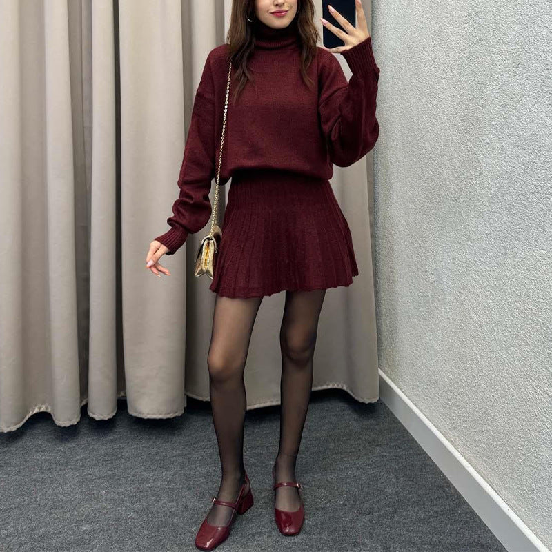 Breeze Round Neck Skirt Set