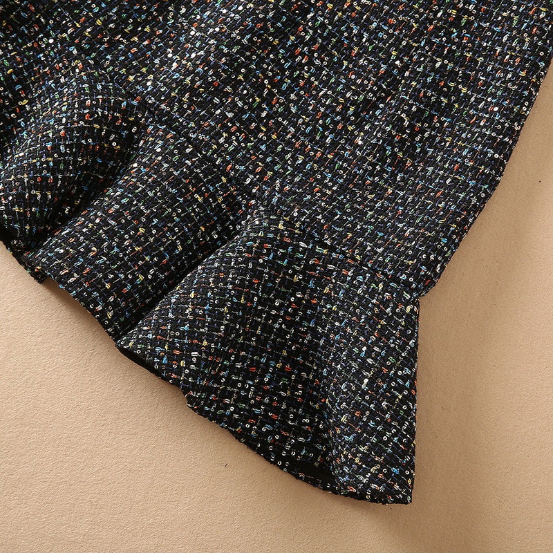 Celeste Bow-Accent Fishtail Skirt Suit