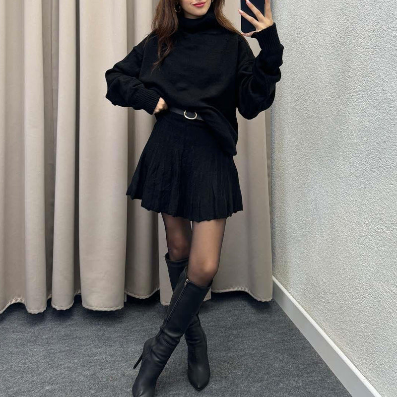 Breeze Round Neck Skirt Set