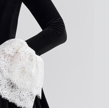 Isabella Velvet Lace Backless Dress