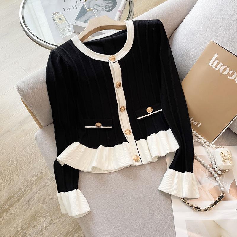 Miyu Flare Sleeve Knitted Cardigan