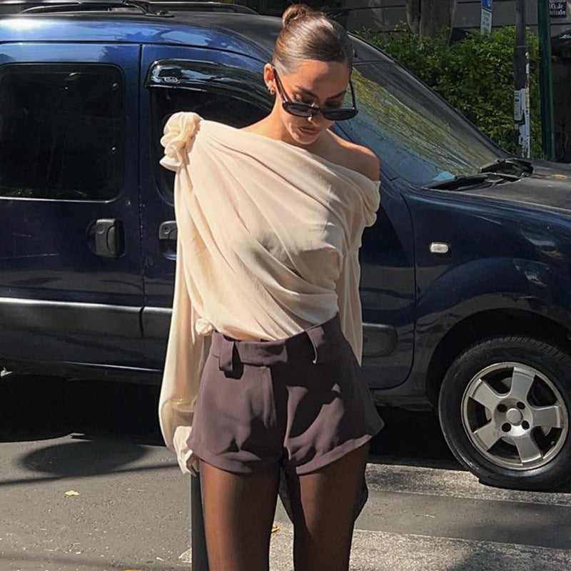 Aria Chiffon Slim Top