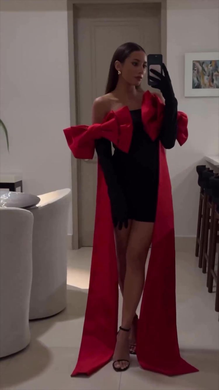 Vivienne Bow-Accent Tube Dress