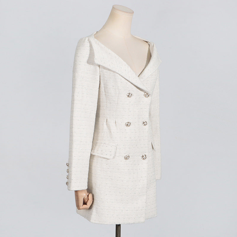 Evelyn Off-Shoulder Waist-Tight Dress