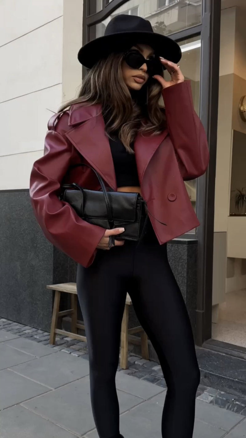 Mila Retro Leather Jacket